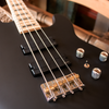 Sawtooth Rebel24 Series Satin Black 24 Fret Electric Bass Guitar w Fishman Fluence Pickups and Padded Gig Bag - GoDpsMusic