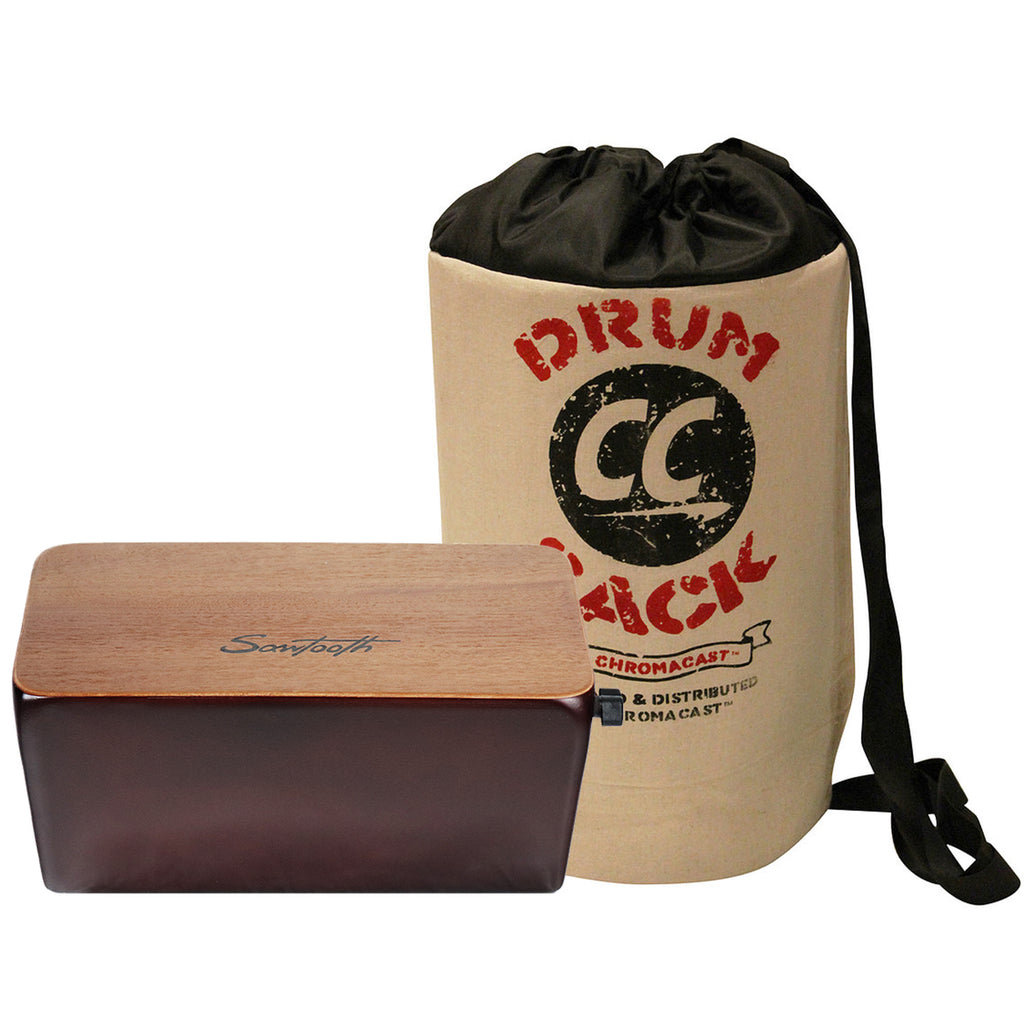 Sawtooth Cedar Bongo Cajon with On/Off Snare System with Drum Sack Carry Bag - GoDpsMusic