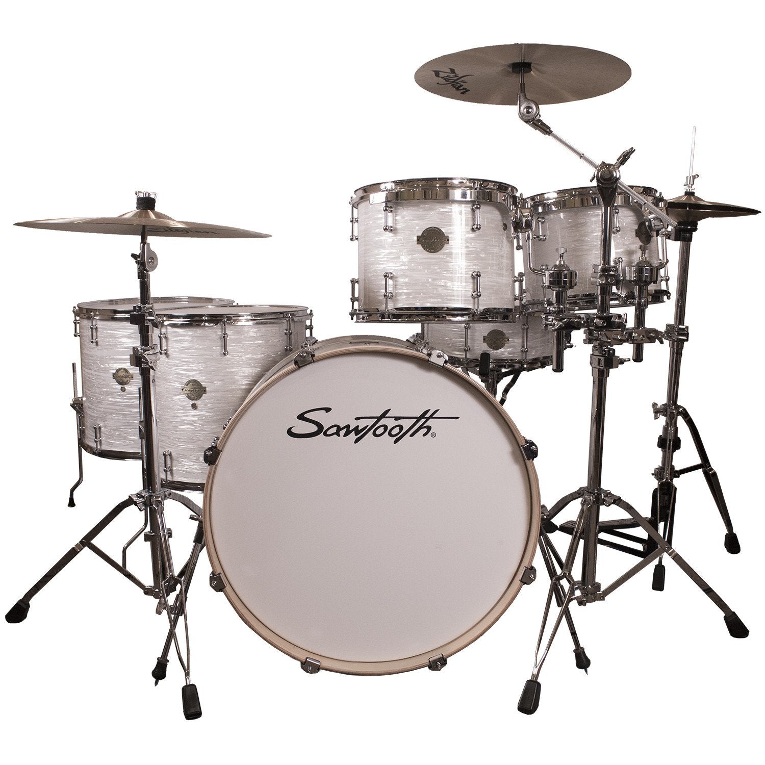 dart filosofi køber Sawtooth Command Series 6-Piece Drum Shell Pack with 24" Bass Drum, White  Oyster | GoDpsMusic