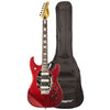 Sawtooth ES Hybrid Electric Guitar, Blood Red Sparkle, with Wilkinson Tremolo & ChromaCast Gig Bag - GoDpsMusic