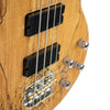 Sawtooth Americana Heritage Series Natural Spalted Maple 4-String 24 Fret Electric Bass Guitar w Fishman Fluence Pickups and Padded Gig Bag - GoDpsMusic