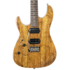 Sawtooth Natural Series Left-Handed Spalted Maple 24 Fret Electric Guitar w Humbucker Pickups - GoDpsMusic