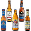Non-Alcoholic European Beer Variety 5 Pack, Award Winning Beers from Munich, Erding, Barcelona and Bitburg w Phone/Tablet Holder & Recipes - GoDpsMusic