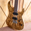 Sawtooth Natural Series Left-Handed Spalted Maple 24 Fret Electric Guitar w Humbucker Pickups - GoDpsMusic