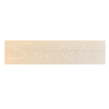 Sawtooth Bass Drum Sticker Decal Logo - White - 13" x 3" - GoDpsMusic
